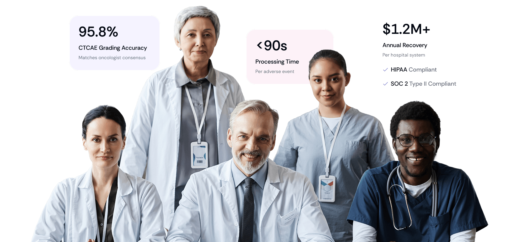 Healthcare professionals using CTCAE AI